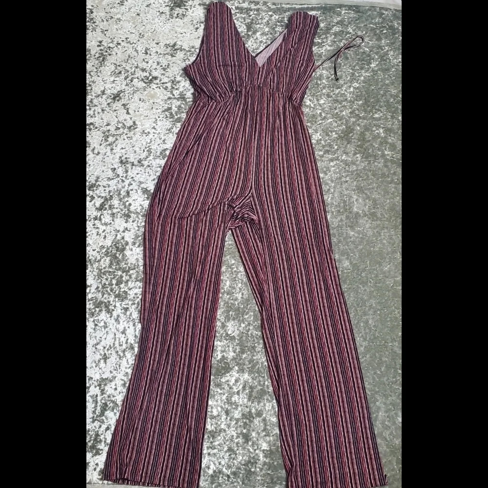 BCBGeneration Striped‎ Jumpsuit